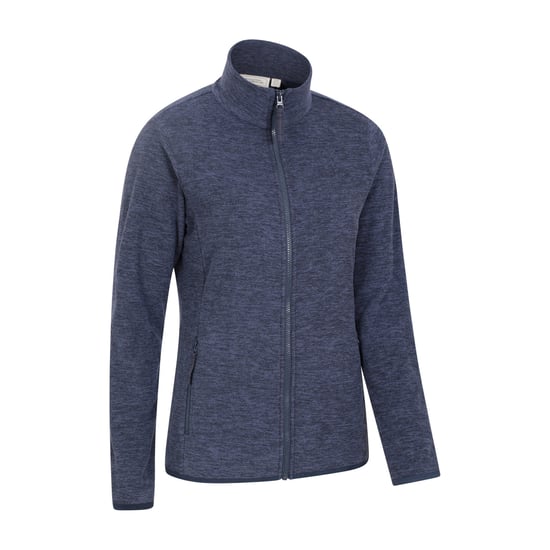 Mountain Warehouse Womens/Ladies Snowdon II Melange Full Zip Fleece Jacket (Dark Blue) - Image 2