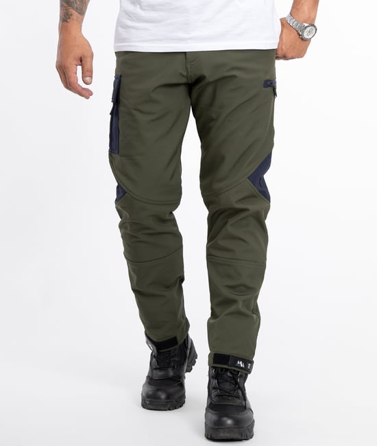 Rock Creek Softshellhose Dunkelgrün