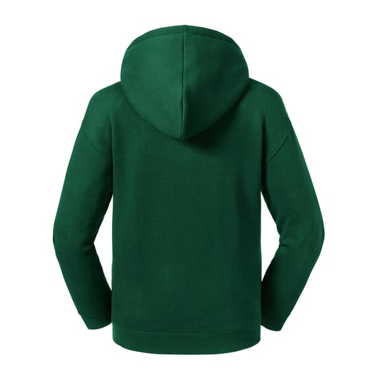 Russell Childrens/Kids Authentic Hooded Sweatshirt (Bottle Green) - Image 2