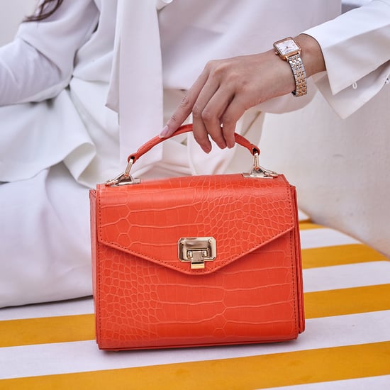 VICTORIA HYDE Duchess Handbag Orange - Image 6