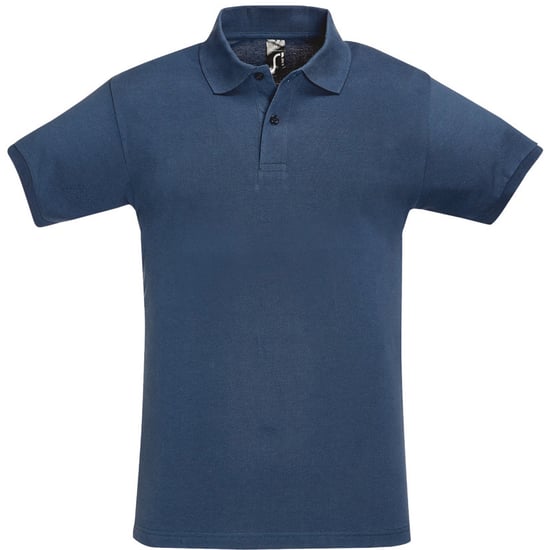 SOLS Heren Perfect Pique Korte Mouw Poloshirt (Denim) - Image 1