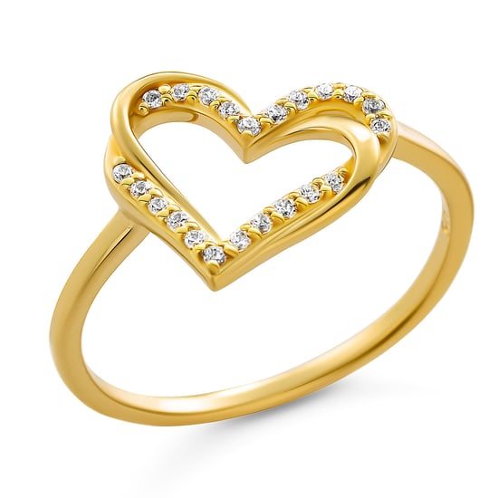 Orphelia 'Cecilia' Dames 925 Sterling Zilveren Ring - Goud ZR-7584/G - Image 2