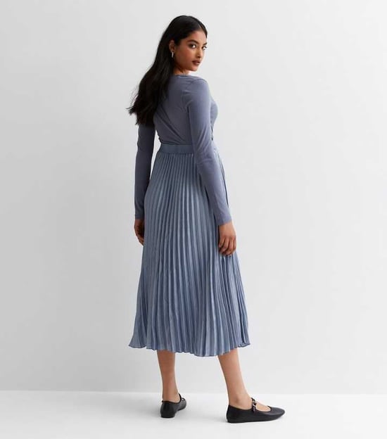 Pleated Midi Skirt