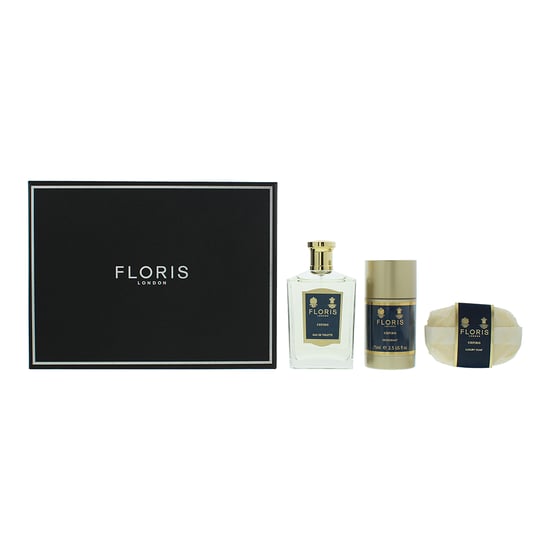 Floris Cefiro Eau de Toilette 100ml, Soap 100g + Deodorant Stick 75ml Gift Set