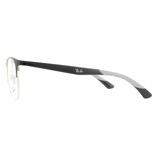 Ray-Ban Square Black Silver Mens  Glasses Frames