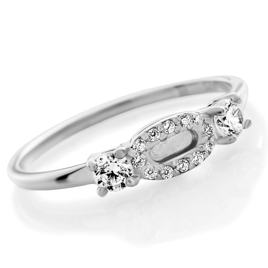 Orphelia 'Lily' Women's 925 Sterling Silver Ring - Silver ZR-7582