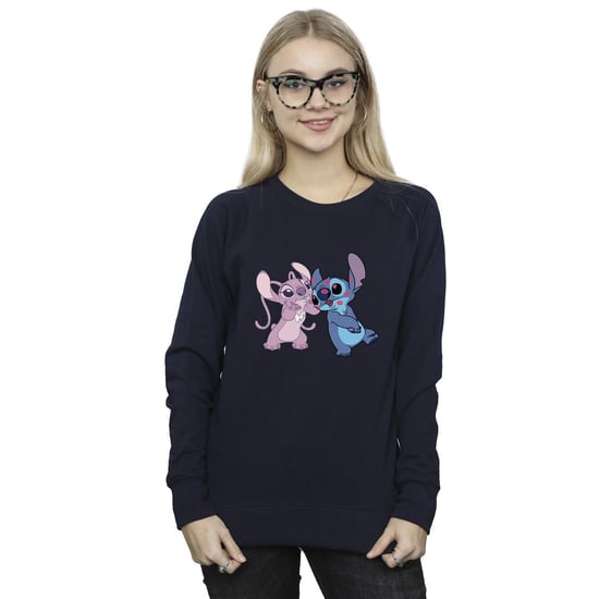 Disney Dames/Dames Lilo & Stitch Kisses Sweatshirt (Marineblauw) - Image 2