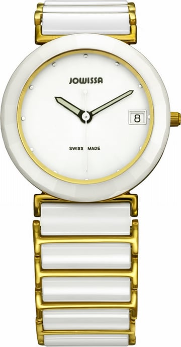 Jowissa: Ceramic Classic Women'sWhite Watch