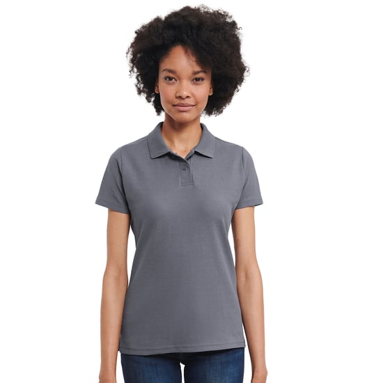 Russell Unisex Adult Classic Polycotton Polo Shirt (Convoy Grey) - Image 2