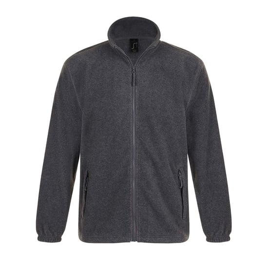 SOLS Mens North Full Zip Outdoor Fleece Jacket (Grey Marl) - Image 1