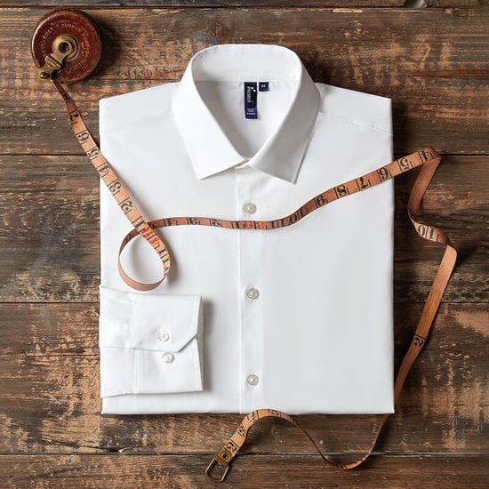Premier Mens Stretch Fit Poplin Long Sleeve Shirt (White)