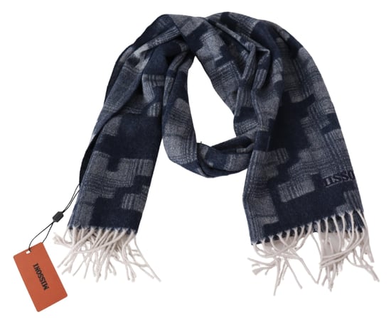 Missoni Mannen Multicolor Cashmere Gebreide Unisex Nek Omslagdoek - Image 3
