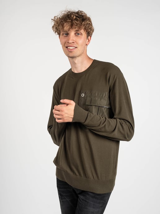 Les Hommes Pullover Men's Green - Image 3