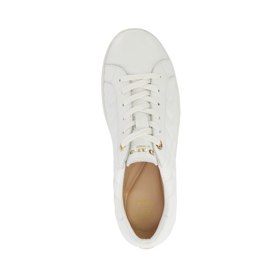 Dune Ladies Egent - Quilted Platform Sole Lace-Up Trainers