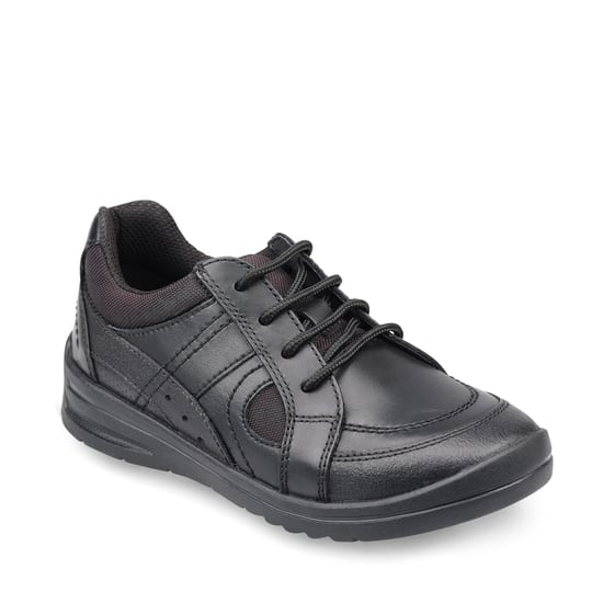 Start-Rite Yo Yo Black Leather Lace Up School Shoes