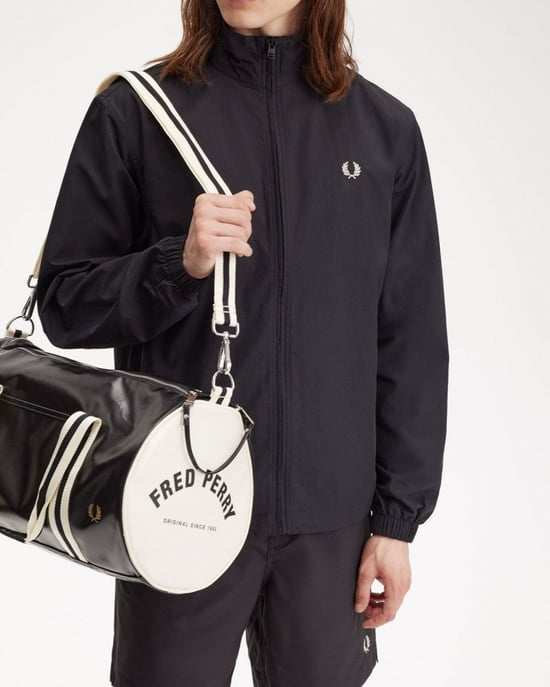 Fred Perry Recycled Polyester Classic Barrel Bag - Image 3