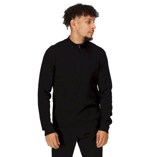 Regatta Mens Keaton Knitted Jumper (Black)