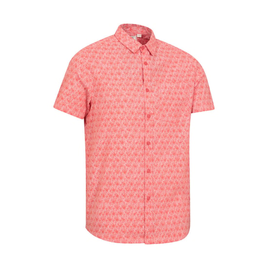 Mountain Warehouse Mens Preston Illustration Leaves Shirt (Coral) - Image 4