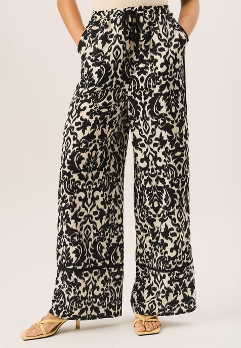 Ikat Print Byxor med vida ben - Image 1