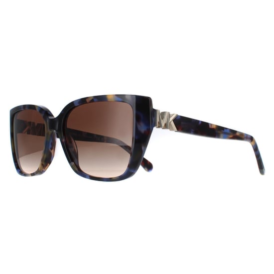Michael Kors Rectangle Womens Bright Blue Tortoise Brown Gradient MK2199 Acadia