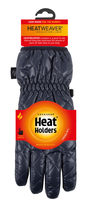Heat Holders - Gewatteerde winddichte dameshandschoenen - Zwart - Image 2