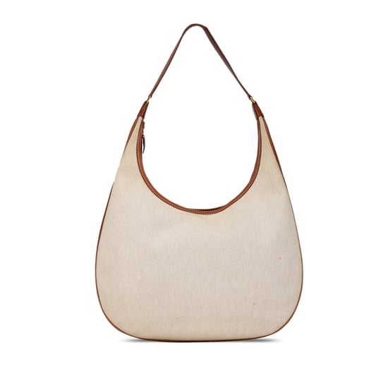 Vintage Hermès Toile Natural Barenia Gao Bag Brown - Image 1