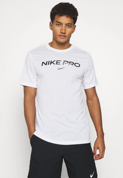 Nike Pro Dri Fit Mens T Shirt in White - Image 1