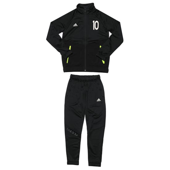 Boy's adidas Infant Messi FT Tracksuit in Black yellow