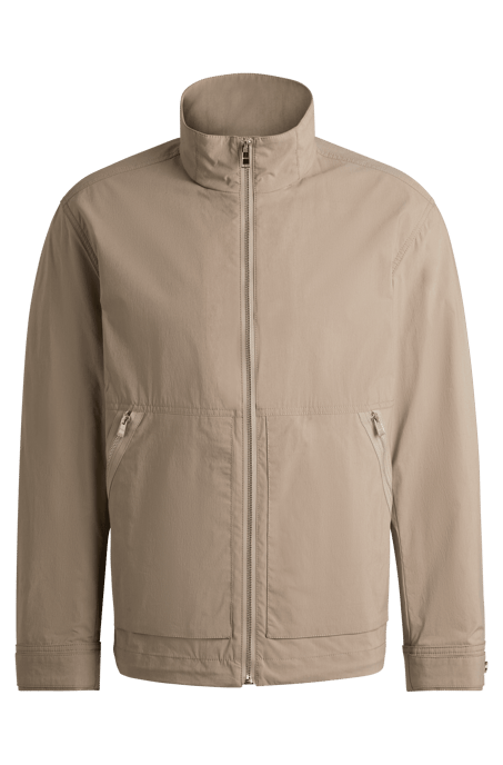 Men's Boss Water-Repellent Jacket in Beige