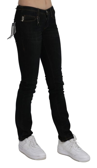 Costume National Vrouwen Zwarte Mid Waist Skinny Denim Katoenen Jeans - Image 2