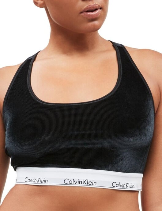 Calvin Klein Modern Cotton Velvet Unlined Bralette