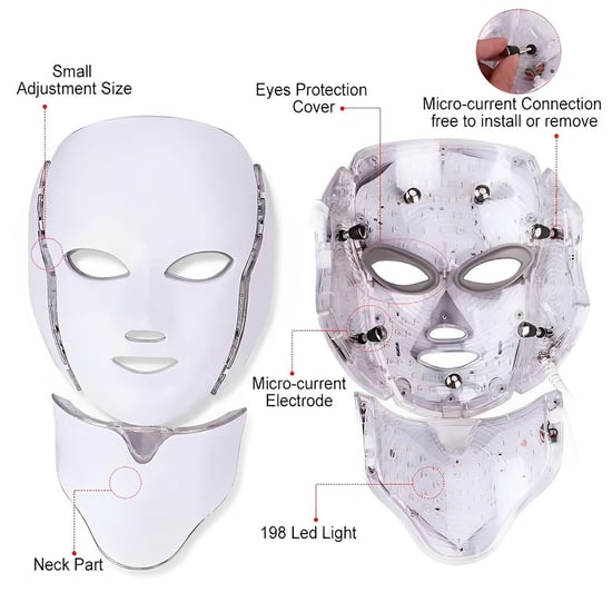 7 Color Face + Neck LED Mask - Limited Edition - Image 4