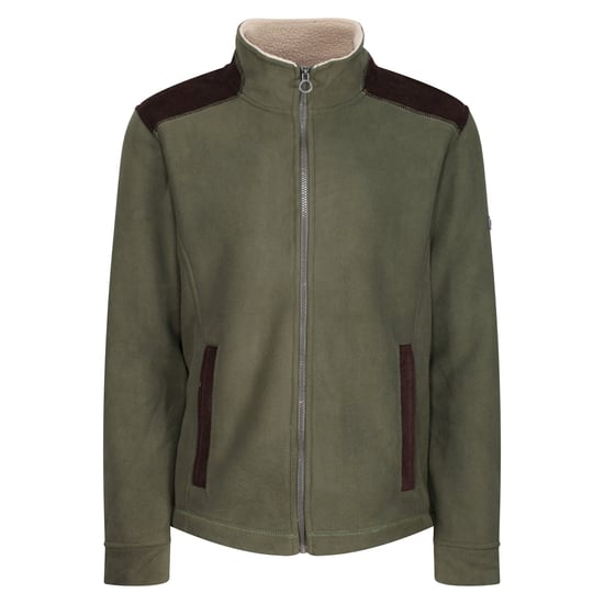 Regatta Mens Faversham Full Zip Fleece Jacket (Dark Khaki)