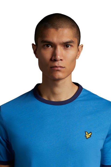 Lyle & Scott Ringer T-shirt Yale Blauw/ Marineblauw - Image 2