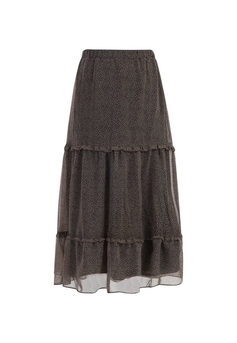 Dreimaster Maxi rok Dames zwart en wit - Image 1