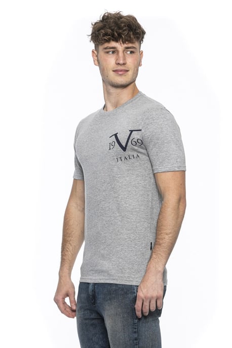 19V69 Italia Mens T-Shirt Mike Grey