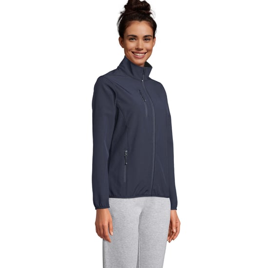 SOLS Dames/Dames Falcon Zachte Shell Jas met rits (Afgrond blauw) - Image 3