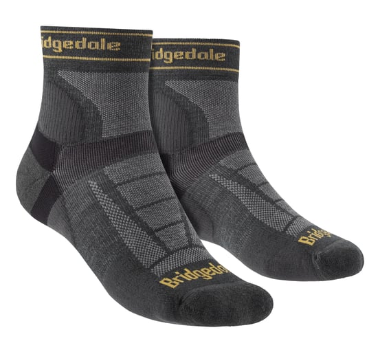 Bridgedale - Mens Running Ultralight Merino Sport Socks - Gunmetal - Image 1