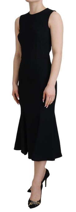 Dolce & Gabbana Zwarte Vrouwen Sheath Flare Viscose Nachtjapon - Image 2