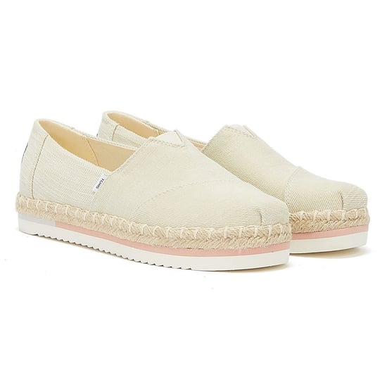TOMS Alpargata Platform Rope Womens Natural Espadrilles - Image 1