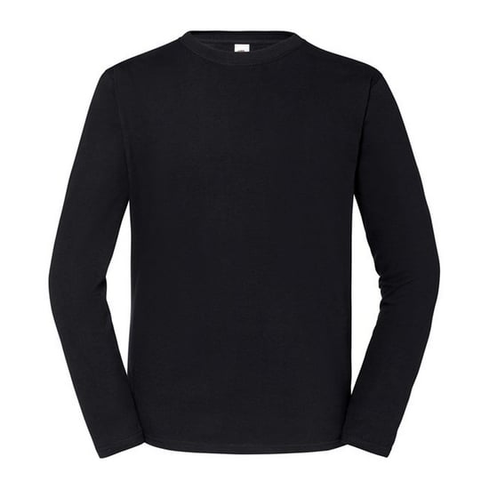 Fruit of the Loom Heren Iconic 195 Premium Ringspun Cotton T-shirt met lange mouwen (Zwart) - Image 1