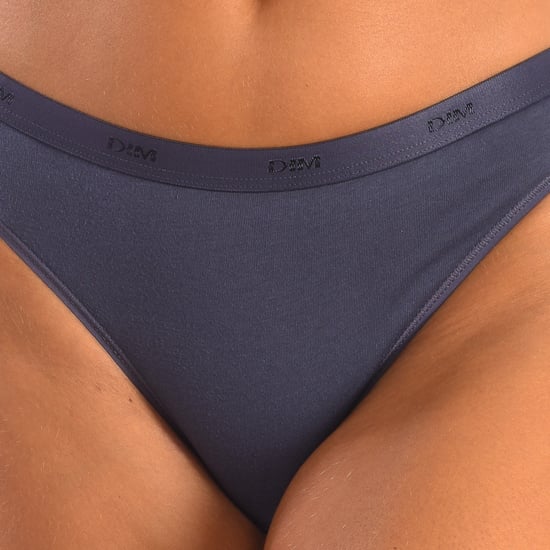 Pack-3 Panties Slips Coton Strech D4C17 woman