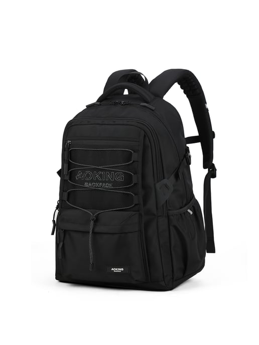 Aoking Backpack Unisex BLACK - Image 2