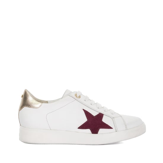 Dune Ladies Edriss - Star Motif Lace Up Trainers - Image 1