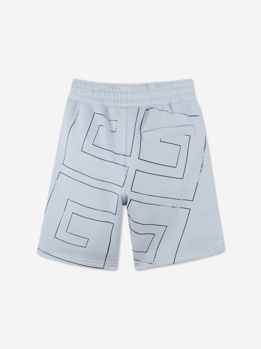 Givenchy Boys Logo Shorts in Blue