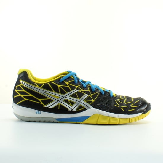 Asics Gel-Fireblast Womens Black Court Trainers - Image 1