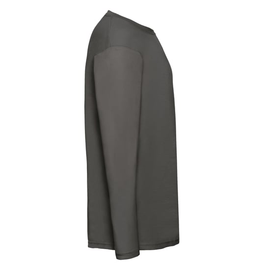 Fruit of the Loom Mens Valueweight Heather Long-Sleeved T-Shirt (Light Graphite) - Image 3