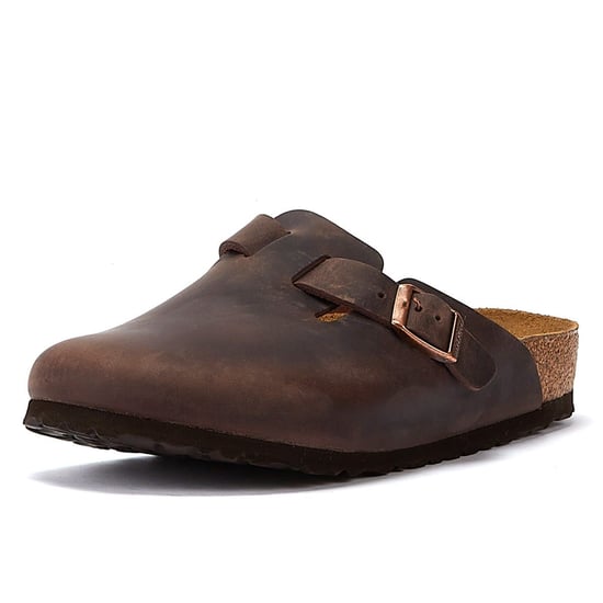 Birkenstock Boston Oiled Nubuck Leather Unisex Clogs - Image 3