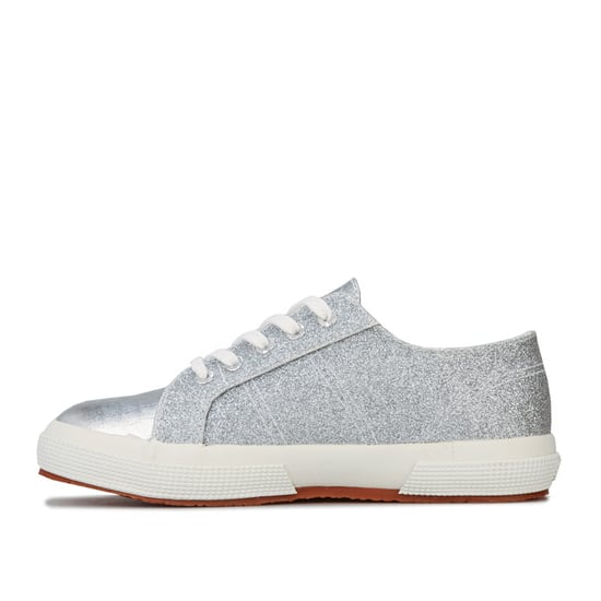 Girl's Superga Infant 2750 Cotu Classic Pumps in Silver - Image 6
