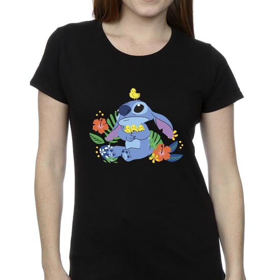Disney Womens/Ladies Lilo & Stitch Birds Cotton T-Shirt (Black)